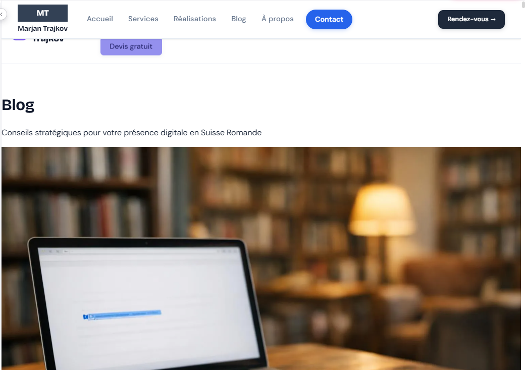 Capture Search Console montrant l'évolution des clics organiques