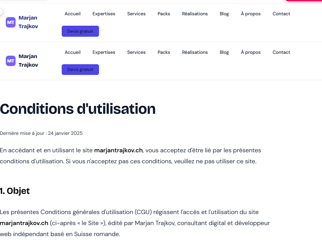 Capture Search Console montrant l'évolution des impressions